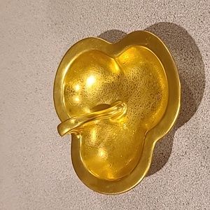 1930s 24k gold Pickard candy dish